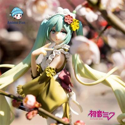 ANIME FAN ไอศกรีมมัทฉะ ฟิกเกอร์อนิเมะ Miku 23ซม. ค่ะ ฟิกเกอร์พีวีซี ฟิกเกอร์ Hatsune Miku ของเล่นประดับตกแต่ง ฟิกเกอร์แอคชั่น Miku สำหรับของขวัญ