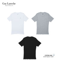 Guy Laroche BODY FIT เสื้อยืด Guy Laroche ผู้ชาย T-Shirt (Pack 1 ชิ้น) มี 3 โทนสีสุภาพให้เลือก (JVU2423R8)