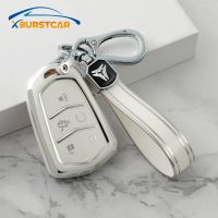 wenminr Auto Key Fob Bag Keychain For Cadillac ATS CT6 CTS DTS XT5 Escalade ESV SRX STS XTS ELR 2014 - 2018 TPU Car Smart Key Cover Case