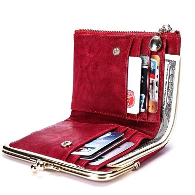 New Women Pu Leather Wallets Female Short Hasp Purses Ladies Portable Money bag Large Capacity Card Holders Clutch Dropshipping