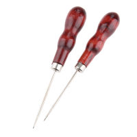 2pcs 13.5ซม. หนังหัตถกรรมเย็บ awls Stitch ถอดเครื่องมือ PUNCH Hole Hook awl DIY handmadal เครื่องมือ: