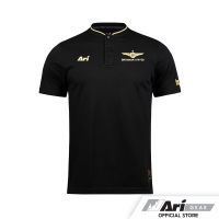 ARI TRUE BANGKOK UNITED 2023/2024 COLLARLESS POLO - BLACK/GOLD เสื้อโปโล อาริ ทรู แบงค็อก สีดำ