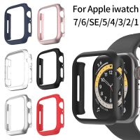 Cover For Apple Watch Case 45MM 41MM 44MM 40MM 42MM 38MM Accessories PC Protector Cover bumper iWatch Series 7 6 SE 5 4 3 case