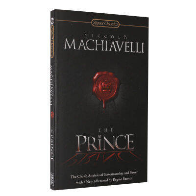 Theภาษาอังกฤษรุ่นแรกของPrince SเอกสารNiccolo Machiavelli Nikolai MachiavelliวรรณกรรมMasterpieces Signet Classicsปกอ่อน