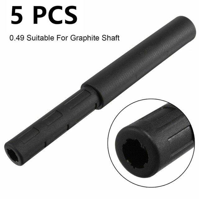 5pcs-black-golf-club-graphite-shaft-extensions-rods-irons-putter-extender-sticks-outdoor-shaft-putter-golf-accessories