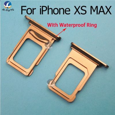 ซิมการ์ดแบบเดี่ยว/คู่สำหรับ Iphone Xs Xs Xs Max Xsm Xr ที่ใส่ถาดสล็อตขั้วต่อตัวอ่านพร้อมแหวนกันน้ำ