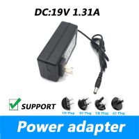 สายไฟ1.31A LCD DC 19V จออะแดปเตอร์ปลั๊ก UK AU 5.5X2.1มม. แหล่งจ่ายไฟ AC 100-240V