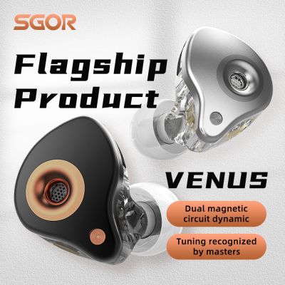 SGOR VENUS หูฟังแบบไดนามิกไฮไฟซูเปอร์เบสหูฟังในหูตรวจสอบเพลงหูฟังกีฬาเสียงยกเลิกชุดหูฟังของ Sportt