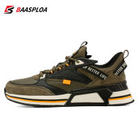 Baasploa Fashion Running Shoes For Men 2022 Casual Mens Designer Leather Sneakers Lace-Up Male Outdoor Sports Lightweight Shoe