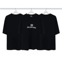 ₪ ▼ Balenciaga▼ ฉบับ22ss โมเสคแบบฟัซซี่ดั้งเดิมเสื้อยืดแขนสั้นแบบเดียวกันสำหรับผู้ชายและผู้หญิง