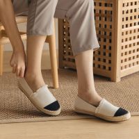 Primest - รองเท้าสวมผ้าแคนวาส Playground Espadrilles (WHITE)