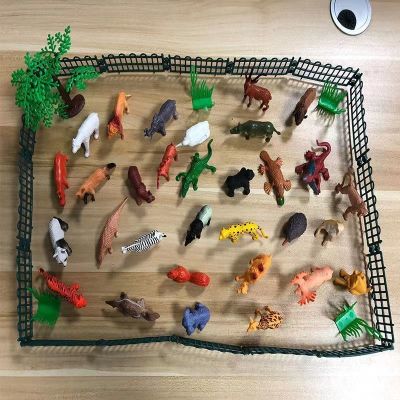 Soft rubber simulation solid dinosaur zoo animal models suit children toy dolls tiger lion male girl