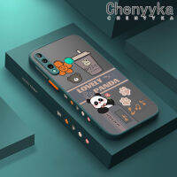 เคส Chenyyka สำหรับ Huawei Y7P P40ไลท์เคสโทรศัพท์ลายการ์ตูนน่ารักแพนด้าดีไซน์ใหม่ฝ้าเคสแข็งขอบซิลิโคนแบบนุ่มเคสกันกระแทกคลุมทั้งหมดเคสป้องกันเลนส์กล้อง