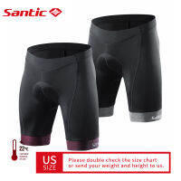 Santic ผู้ชายขี่จักรยานกางเกงขาสั้นที่มี4D Padding Legit 1/2กางเกงขาสั้นกันกระแทก MTB จักรยานถนนมืออาชีพขี่จักรยานกางเกงสะท้อนแสงการออกกำลังกายจักรยานลื่น Powerband กางเกงขาสั้นสำหรับผู้ชาย EK8MC147