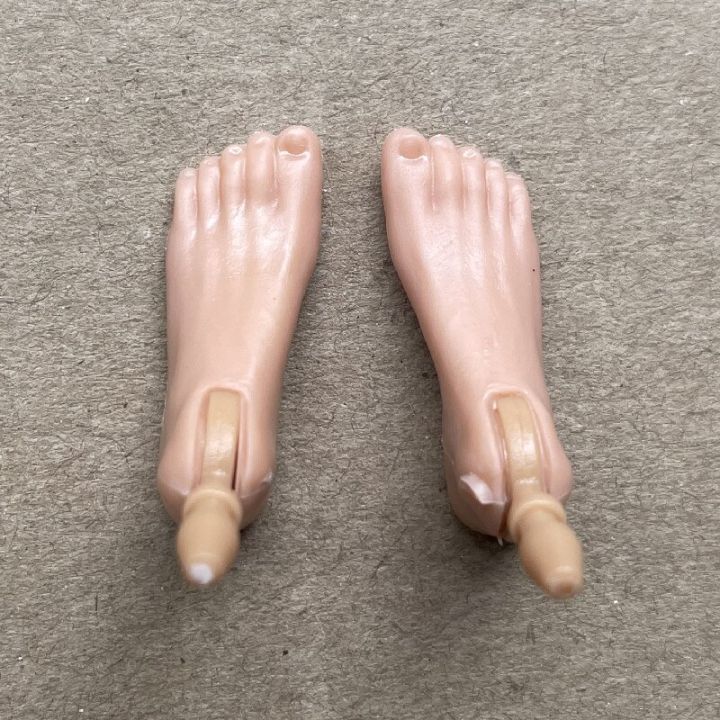 มือตุ๊กตา1-6แบบสากลตุ๊กตาท่าทางแฟชั่นอุปกรณ์ตกแต่งมือเล็บเท้าสีขาวเบจตุ๊กตาสีชิ้นส่วนของขวัญสำหรับเด็กผู้หญิง