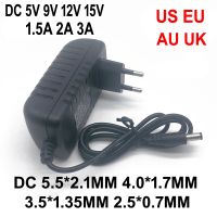 1.5a 2a ไฟฟ้ากระแสตรง5V 9V 12V 15V 3a หัวแปลงพลังงานอเนกประสงค์ Ac 100-240V แหล่งจ่ายไฟ Eu เครื่องชาร์จอะแดปเตอร์แปลงปลั๊กแบบ Uk Us Au