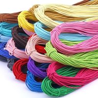 ∋✖✈ 5 Yards Multifunction Round Rope Polyester Elastic Band DIY Sewing Accessories 2MM Width Rubber Band Colorful