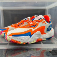 ✅Original UA* Spawn- 5 “White Blue Orange” Fashion Men Basketball Shoes All Match Casual Sports Shoes