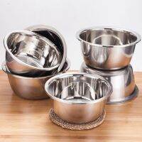 ✗♈ Iron basin thickened stainless steel round deepening egg washing and noodle boiled fish multi-use soup independent station