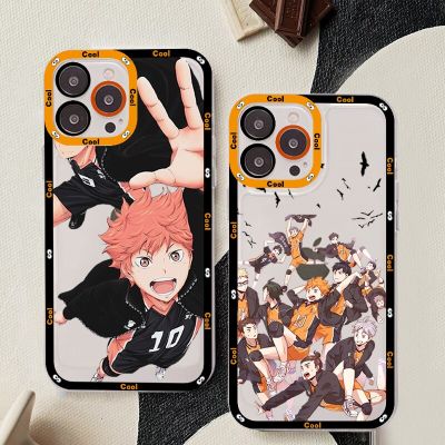 Japan Anime Oya Haikyuu Love Volleyball Phone Case For iPhone 11 12 13 14 Mini Pro Max XR X XS TPU Case For 8 7 6 Plus SE 2020