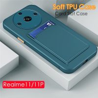 เคสป้องกันกล้องสำหรับ Realme11 11Pro 11 Plus 5G ซิลิโคนนิ่มเคสโทรศัพท์สำหรับ Realme 11 Pro Plus ฝาครอบช่องเสียบการ์ดทนต่อแรงสั่น