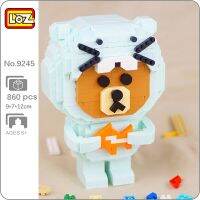 LOZ 9245 Animal World Beaver Cosplay Clothing Bear Fish Pet Doll DIY Mini Diamond Blocks Bricks Building Toy for Children no Box