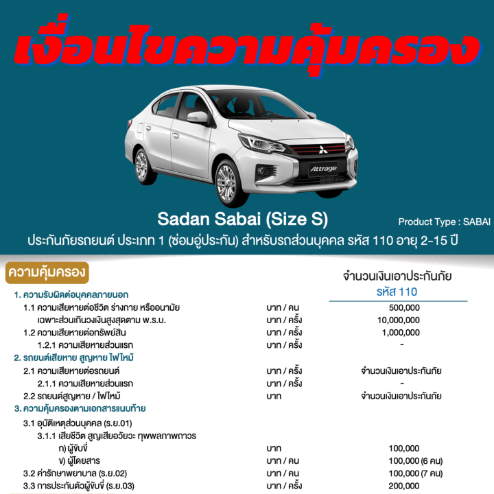 ประกันชั้น-1-ซ่อมอู่ประกัน-สำหรับรถ-mitsubishi-attrage-เบี้ยเริ่มต้น14-500-บาท-อายุรถ-2-15-ปี-ซ่อมอู่ประกัน-จากบริษัท-คุ้มภัยโตเกียวมารีน-คลิ๊กเลย