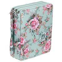 120 Slots Colored Pencil Case with Compartments Pencil Holder for Watercolor Pencils(Rose)