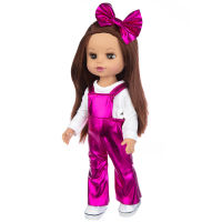 35cm 14Inch American Girl Doll Movable Body White Skin Girl Dolls, Glasses Are Not Included