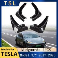 4Pcs Car Mud Flaps For Tesla Model 3 Model Y Mudguards Splash Guards Fender Front Rear Wheel Mudguard For Model3 ModelY Fender