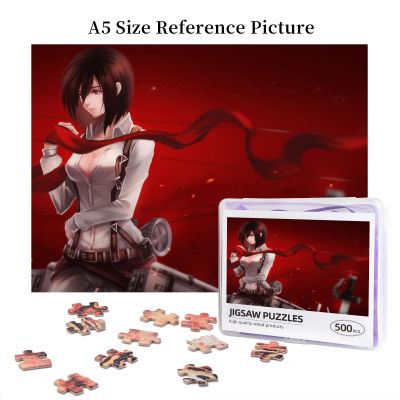 Mikasa Ackerman (2) Attack On Titan Wooden Jigsaw Puzzle 500 Pieces Educational Toy Painting Art Decor Decompression toys 500pcs