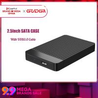 GUDGA เคส Hd ภายนอกเคส SSD 2.5นิ้วกล่องใส่ฮาร์ดดิสก์ SATA เป็น USB ฮาร์ดดิสก์กล่องใส่มือถือ USB3.0ภายนอกสำหรับดิสก์ SSD ขนาด7มม./9.5มม.