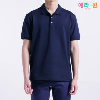era-won เสื้อโปโลแขนสั้น ทรงสลิม Polo Shirt สี Navy