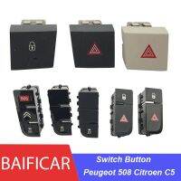 Baificar Brand New Emergency Light Double Flash Central Lock Reversing Radar Parking Switch For Peugeot 508 Citroen C5 Push Button