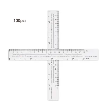 Frcolor 100Pcs Disposable Double-sided Paper Tape Measure Wound Measuring  Rulers