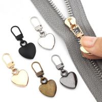 卐☇✲ 5PCS Sewing Zippers Puller Head Heart Shape Detachable Metal Zipper Slider Repair Kits for Bags Backpack Coat Zipper Pull Tab