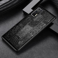 For P50 pro plus phone case half-pack P20 P30 P40 P20Pro Lite mobile Nova 3 4e Genuine Leather Cowhide Back cover