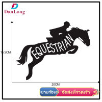 【DANLONG ?】D-2404 Car Stickers Cool Knight Galloping Horses Decals Decoration Body Stickers Waterproof