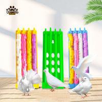 Pigeon Foot Ring Holder 4 Rows Large Space Multicolor Hanging Foot Ring Stand Rack Bird Accessories