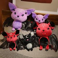 ☁♙ Surprise Dark Series Plush Bat Toy Moon Red Bat Doll Stuffed Gothic Rock Style Bag Halloween Plush Toy Home Christmas Gift