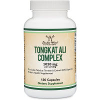 Double Wood Tongkat Ali Extract 200 to 1 for Men (Longjack) Eurycoma Longifolia 1020mg per Serving120 Capsules