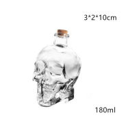 Skull Whiskey Bottle Creative Glass Skull Decanter Bottle Wine Drinking Shot Bottle Decanter Drinkware Bar Tools Halloween Gift