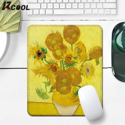 （A LOVABLE） Van Gogh SunflowersPad Anti Slip หนา LockingComputer LaptopKeyboard PadSmall โต๊ะเสื่อ