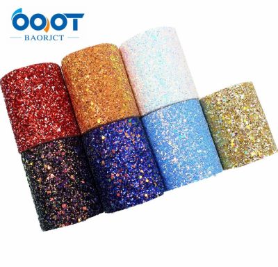 G-18930-8 2 Yard/lot 375mm New Shiny Chunky Glitter Ribbon Blingbling Soft Fabric Gift Package Handmade Material DIY Hairbow Gift Wrapping  Bags