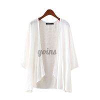 YOINSZANZEA Women Baggy Summer Half Sleeve Sheer Beach Casual Cardigans