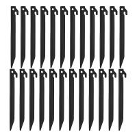 24 Pieces Plastic Inflatable Stakes 8.8 Inch Yard Fixed Stakes Garden Decoration