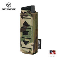 TOPTACPRO Tactical Magazine Pouch For 9mm Singel Mag Carrier MOLLE Magazine Holder Laser Cut Military Belt-Pouch 8513