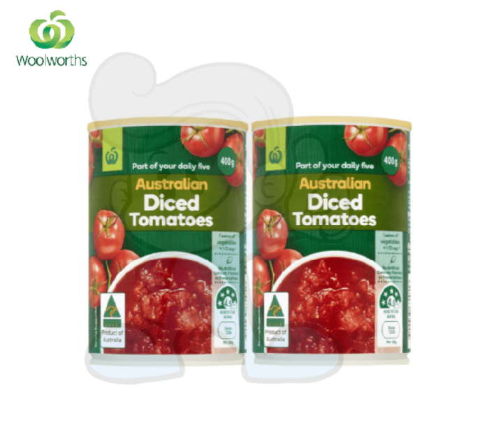 Woolworths Australian Diced Tomatoes (2 x 400 g) Lazada PH