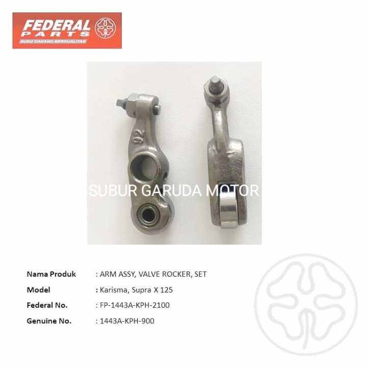 PELATUK KLEP KARISMA SUPRA X 125 LAMA TIPE KPH MERK FEDERAL TEMPLAR