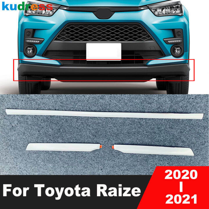 Front Bumper Bottom Cover Trim untuk Toyota Raize 2020 2021 Chrome